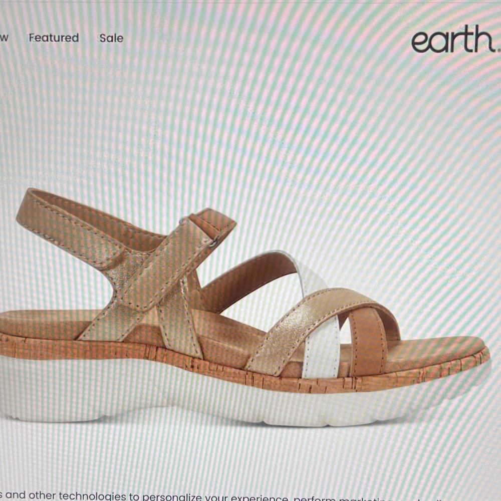 NWOB Women’s Earth Orgins Rosie Strappy Casual sandals.  Size 10